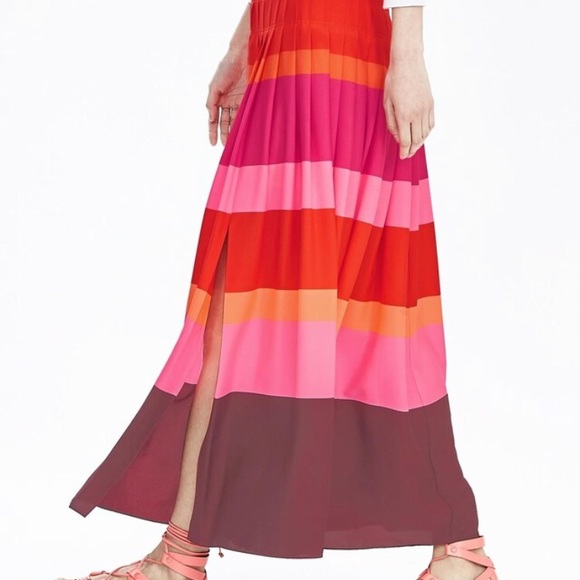 Banana Republic Multi-stripe maxi skirt - Picture 7 of 8